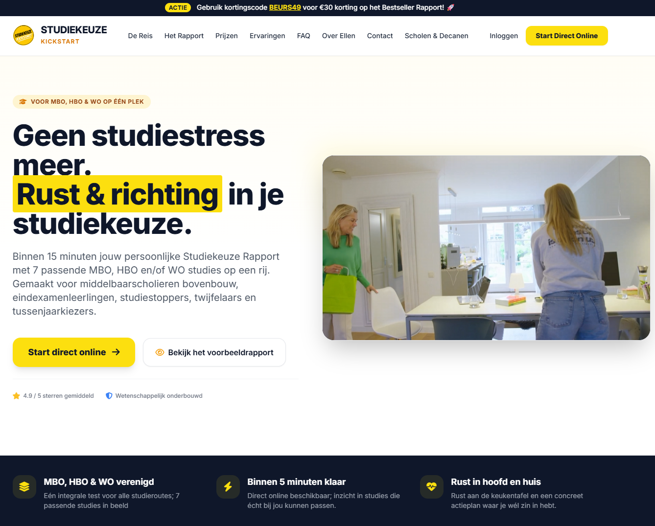 Studiekeuze Kickstart – PHP & MySQL Webplatform