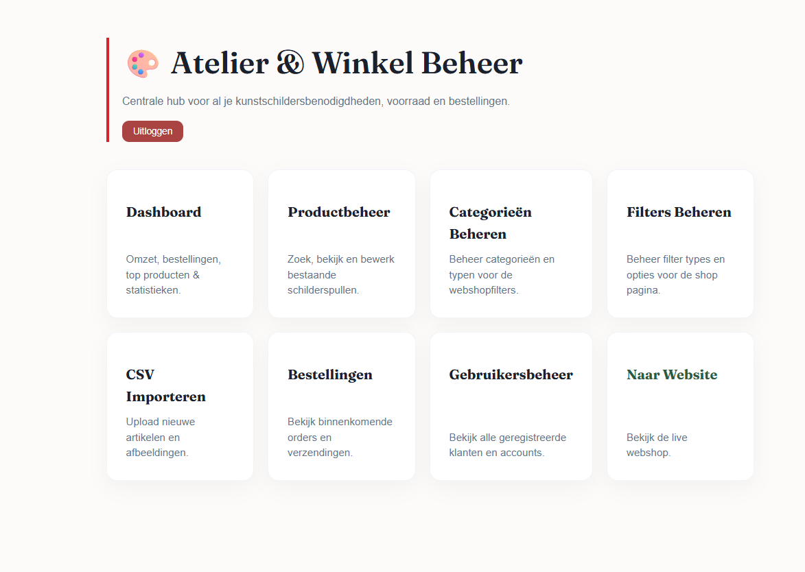 Kunstschilders Atelier — Webshop voor kunstenaarsmaterialen 3