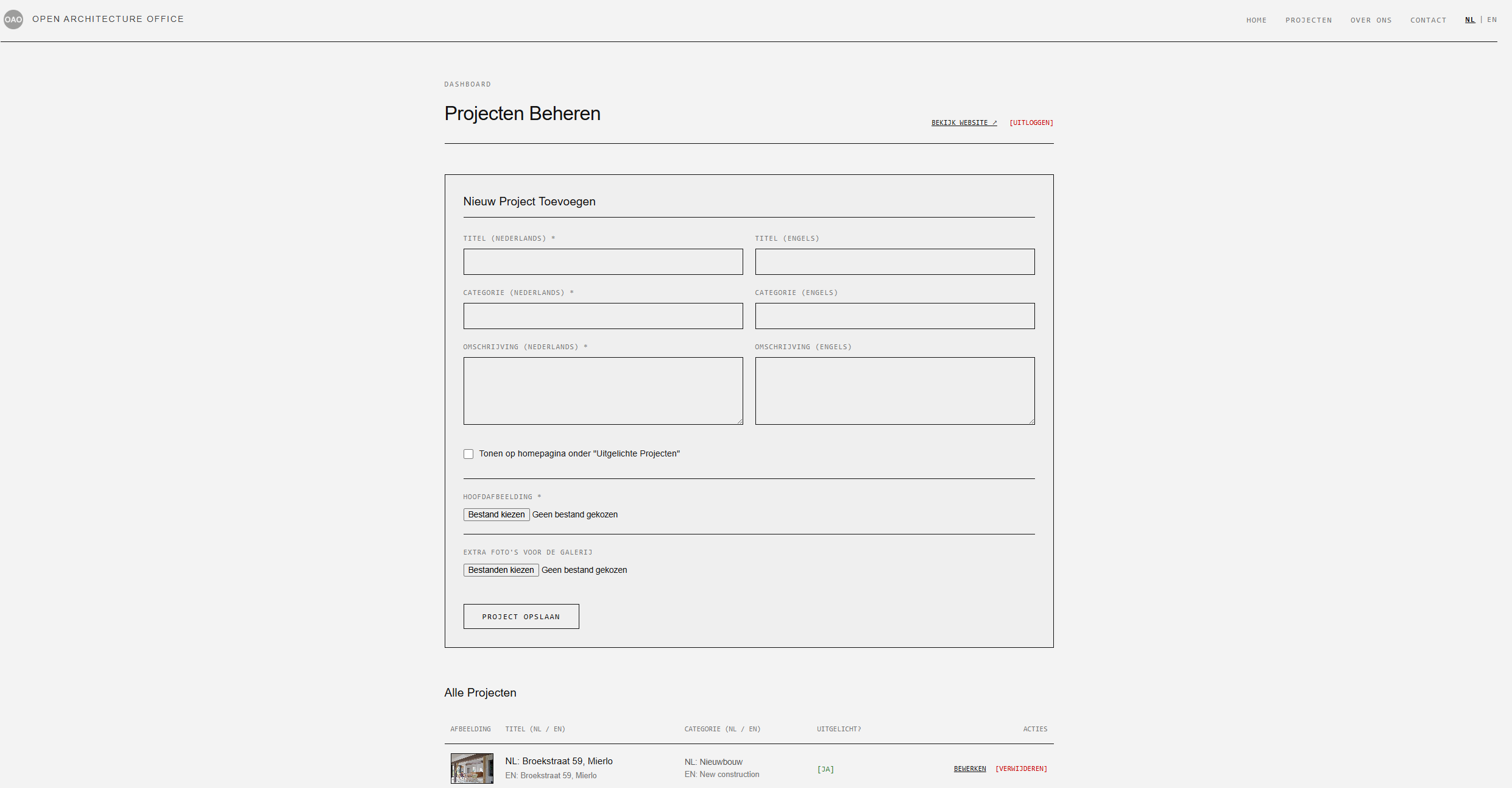 OAO — Open Architecture Office 1
