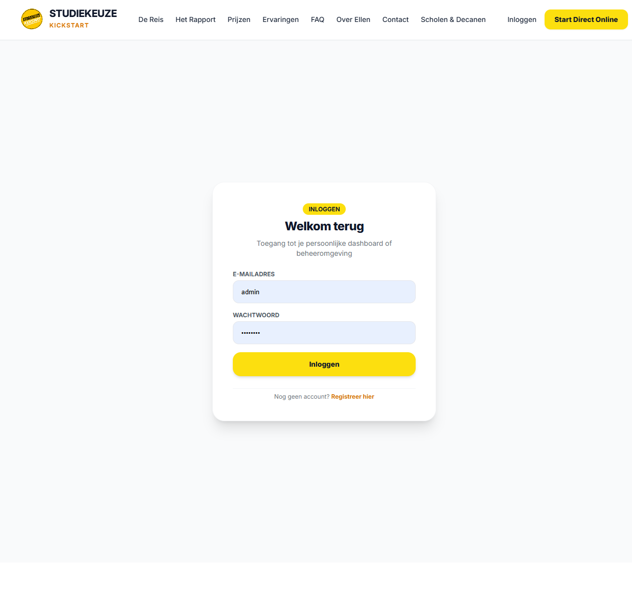 Studiekeuze Kickstart – PHP & MySQL Webplatform 3